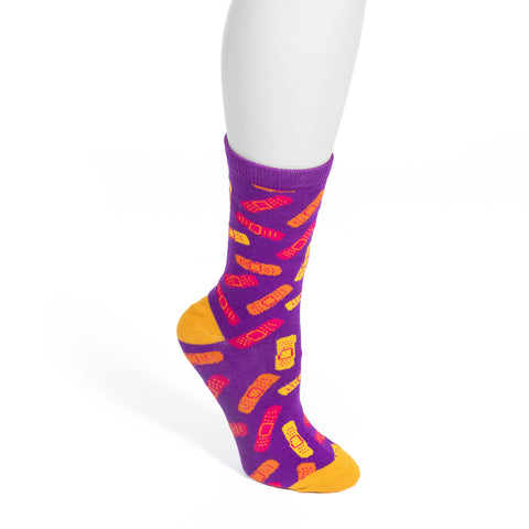 Purple Bandaid Socks