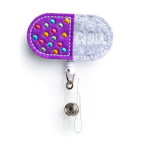 Chill Pill Badge Holder